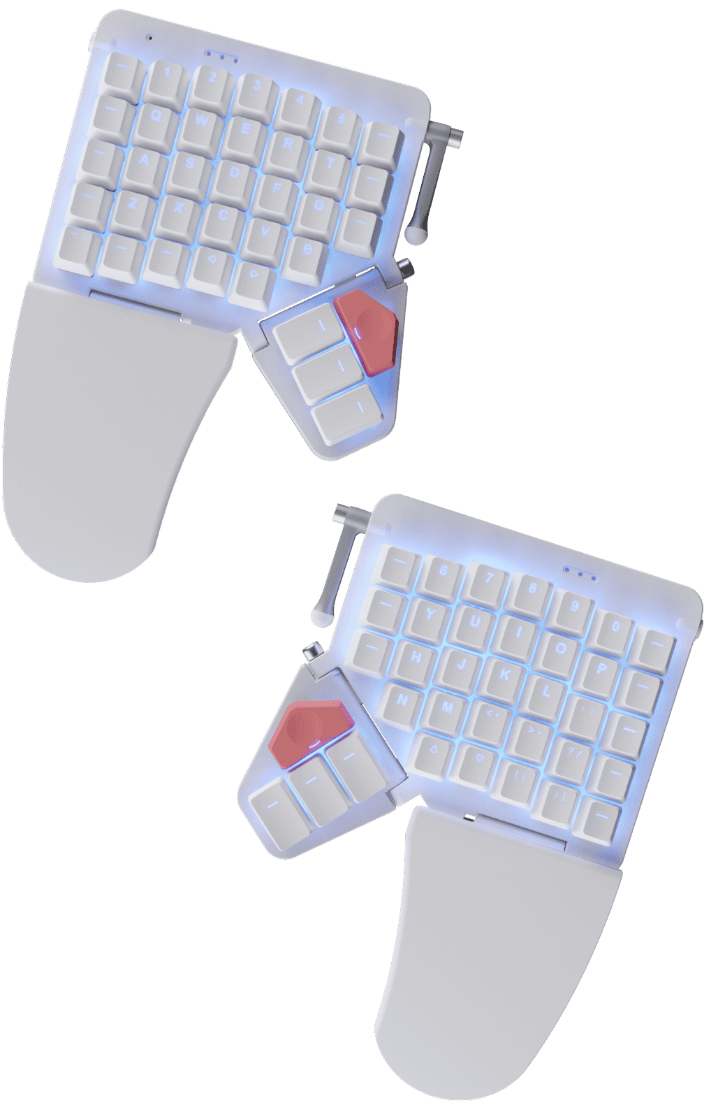 Moonlander Mark I keyboard typing on the moon Knapsack